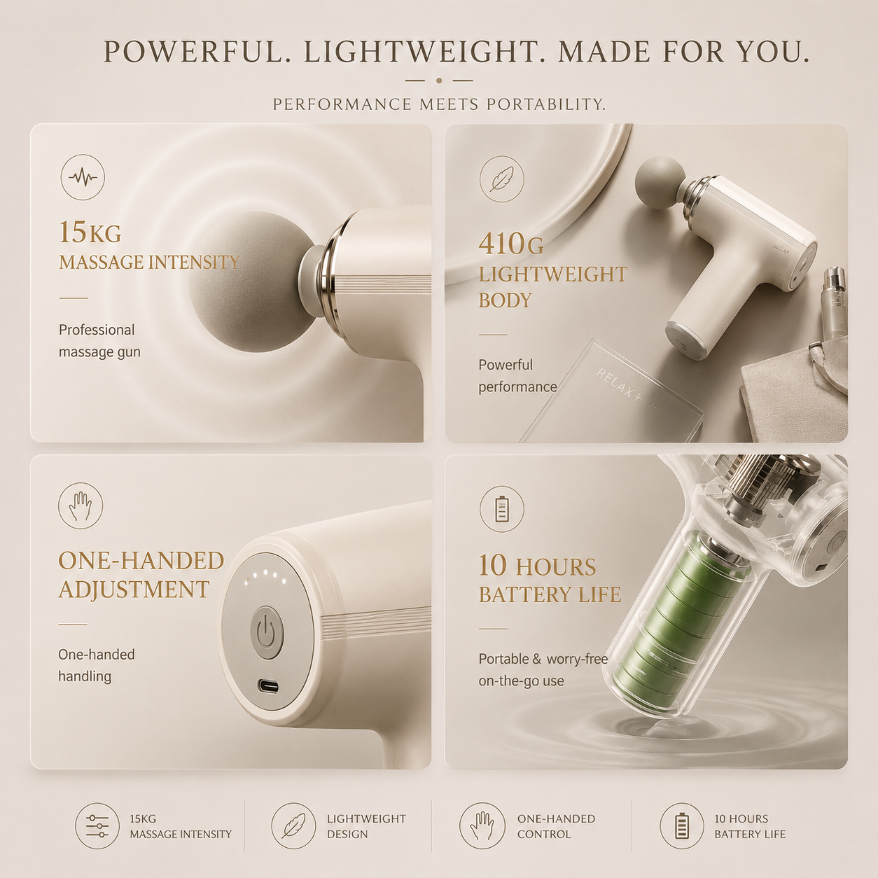 Glowza mini massager gun