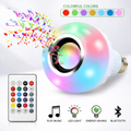 Glowza Music LED Bulb with Bluetooth Speaker & RGB Lighting