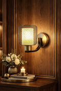 Glowza Gold Black Mesh Wall Decor LED Indoor Lamp
