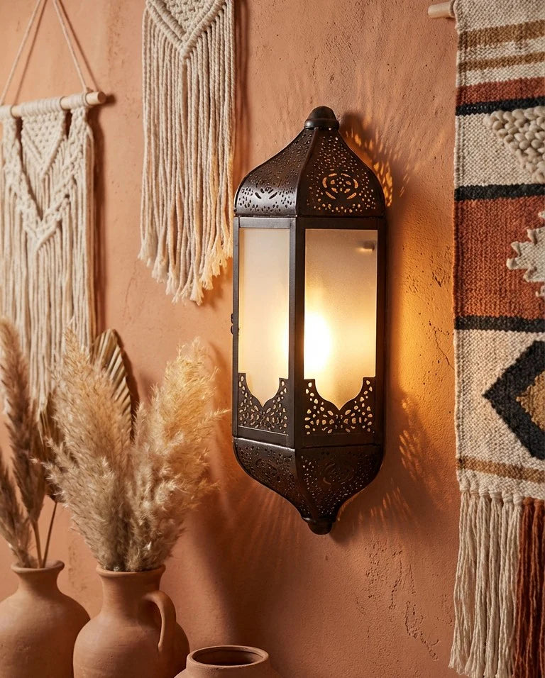 Glowza Vintage Moroccan Wall Sconce Lamp